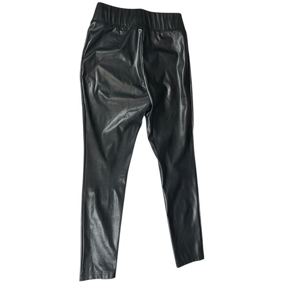 I.N.C International Concepts Women's High Rise Faux Leather Pants Size 8 Skinny - Picture 2 of 9